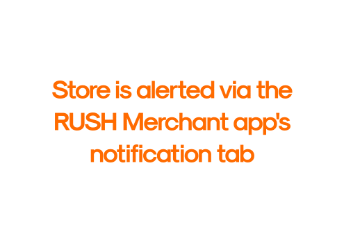 Cancelled order notification sent to the merchant through the MMA