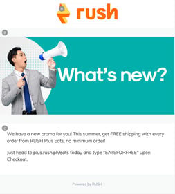 Interface for creating an email broadcast in the Engagement module, which provides a preview for the provided email logo, header image, and content.