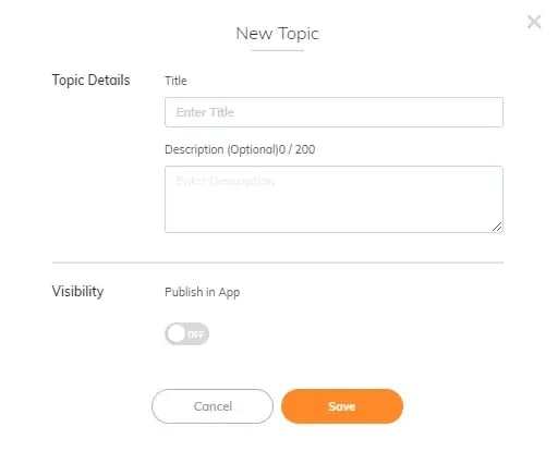 RUSH CMS Customers module then New Topic option, which allows you to provide instructions for and collect feedback from customers.