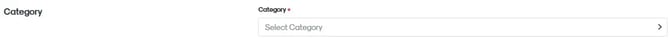 RUSH CMS Products module, where when you create a new product individually, you can tag the product under specific Categories.