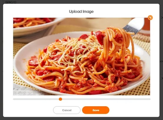 RUSH CMS Products module, where when you create a new product, you can set its display by uploading an image and adjusting its cropping in-menu.