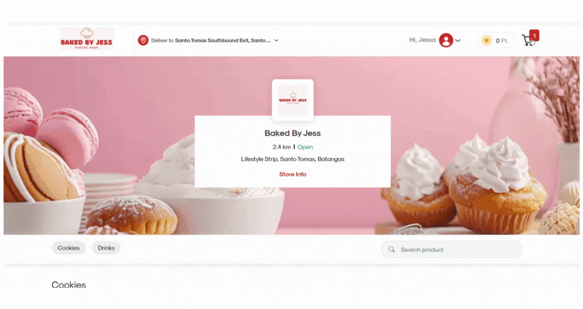 RUSH Customer Website which shows the modes of payment available upon checkout, as they're set using the CMS Settings module.